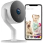 eco4life Caméra de Surveillance Intérieure 1080P - Vision Nocturne & Détection de Mouvement