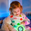 Kids Alarm Clock,Moon Stars 7 Color Changing Night Light Projector Alarm Clock,Temperature Detect for Toddler Digital Kids Alarm