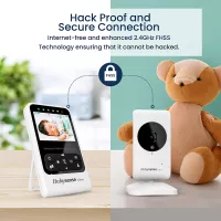 Babysense Moniteur Vidéo Bébé : Vision Nocturne, Audio Bidirectionnel & Berceuses - Veille sur Bébé en Toute Sérénité !