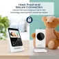 Babysense Moniteur Vidéo Bébé : Vision Nocturne, Audio Bidirectionnel & Berceuses - Veille sur Bébé en Toute Sérénité !