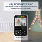 Babysense Moniteur Vidéo Bébé : Vision Nocturne, Audio Bidirectionnel & Berceuses - Veille sur Bébé en Toute Sérénité !