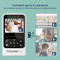 Babysense Moniteur Vidéo Bébé : Vision Nocturne, Audio Bidirectionnel & Berceuses - Veille sur Bébé en Toute Sérénité !