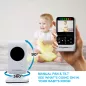 Babysense Moniteur Vidéo Bébé : Vision Nocturne, Audio Bidirectionnel & Berceuses - Veille sur Bébé en Toute Sérénité !