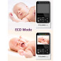 Babysense Moniteur Vidéo Bébé : Vision Nocturne, Audio Bidirectionnel & Berceuses - Veille sur Bébé en Toute Sérénité !