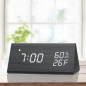 JALL Wooden Digital Alarm Clock: Stylish Design with Temperature & Humidity Display JALL Wooden Digital Alarm Clock: Stylish Design with Temperature & Humidity Display