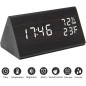 JALL Wooden Digital Alarm Clock: Stylish Design with Temperature & Humidity Display JALL Wooden Digital Alarm Clock: Stylish Design with Temperature & Humidity Display