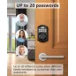 Serrure de Porte Intelligente TEEHO: Accès Sécurisé sans Clé, Code, Auto-Verrouillage