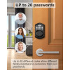 Keyless Entry Door Lock - TEEHO Electronic Keypad Deadbolt with Keypads - Keyed Entry - Anti-Peeping Password - Easy