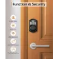 Serrure de Porte Intelligente TEEHO: Accès Sécurisé sans Clé, Code, Auto-Verrouillage