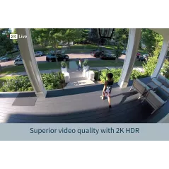 Arlo Pro 4 : Caméra de Surveillance Sans Fil 2K HDR avec Projecteur et Vision Nocturne Couleur