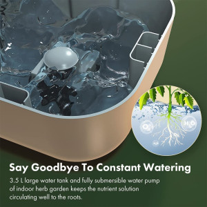 Hydroponics Growing System, LYKO 12 Pods Indoor Garden with 36W 80 LED Grow Lights, Automatic Timer & Pump, Adjustable Height Up