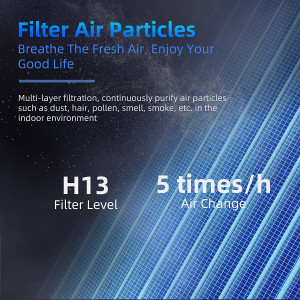 AROEVE Air Purifiers for Home, H13 HEPA Air Purifiers Air Cleaner For Smoke Pollen Dander Hair Smell Portable Air Purifier with