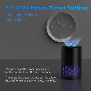 AROEVE Air Purifiers for Home, H13 HEPA Air Purifiers Air Cleaner For Smoke Pollen Dander Hair Smell Portable Air Purifier with