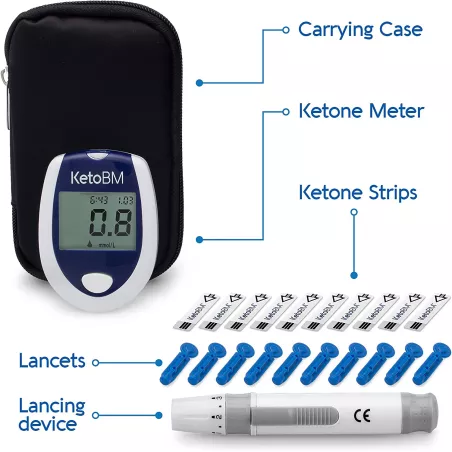 KetoBM : Kit Complet de Mesure de Cétones – Résultats Rapides & Précis pour Votre Régime Cétogène