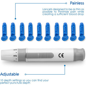 KetoBM Blood Ketone Meter Kit for Keto Diet Testing - Complete Ketone Test Kit with Ketone Monitor, Keto Strips, Lancing Device