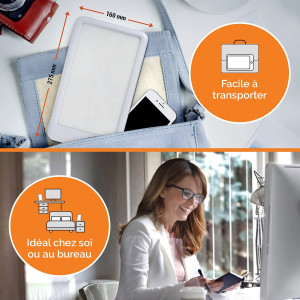 Lampe de Luminothérapie 10000 Lux - Restez En Forme en Toute Saison - Lampe Lumière du Jour à Spectre Complet - Améliore