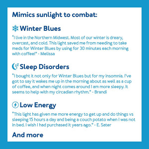 Carex Day-Light Classic Plus Bright Light Therapy Lamp - 10,000 LUX At 12 Inches - LED Sun Lamp Mood Light and Sunlight Lamp