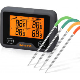 Inkbird Bluetooth & WiFi BBQ Thermometer – 4 Probes, App Control