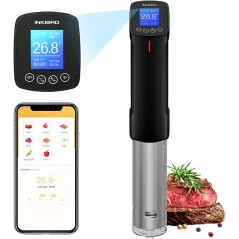 Inkbird ISV-100W Cuiseur Sous Vide WiFi,Cuiseur Oeuf Thermoplongeur Sous Vide Cooker 1000W,Calculateur d'Immersion Cuisinière