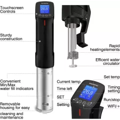 Inkbird Sous Vide WiFi 1000W: Cuisson Précise, Contrôle Facile, Saveurs Amplifiées!