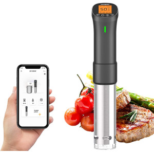 Inkbird ISV-100W Cuiseur Sous Vide WiFi,Cuiseur Oeuf Thermoplongeur Sous Vide Cooker 1000W,Calculateur d'Immersion Cuisinière