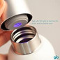 Glo UV-C Self-Cleaning Water Bottle: Pure Water Anywhere! Stainless Steel, Keeps Water Cold 24h Glo UV-C Self-Cleaning Water Bottle: Pure Water Anywhere! Stainless Steel, Keeps Water Cold 24h
