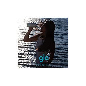 Glo - Water Purifying Bottle | Eliminates Bad Odor and Taste Without Cleaning | Stainless Steel BPA Free 400ml | Keeps Water Hot
