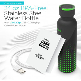 Bouteille d'Eau Auto-Nettoyante UVBrite - Purifiez avec Technologie UV