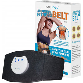 Waist Trimmer & EMS Muscle Stimulator Belt - Burn Fat & Tone Abs