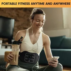 Stimulateur Musculaire EMS Avancé: Sculptez Vos Abdos Facilement! Résultats Visibles en Semaines