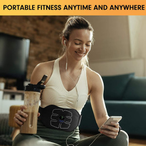 MarCoolTrip MZ ABS Stimulator,Ab Machine,Abdominal Toning Belt Workout Portable Ab Stimulator Home Office Fitness Workout