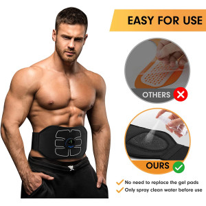 MarCoolTrip MZ ABS Stimulator,Ab Machine,Abdominal Toning Belt Workout Portable Ab Stimulator Home Office Fitness Workout
