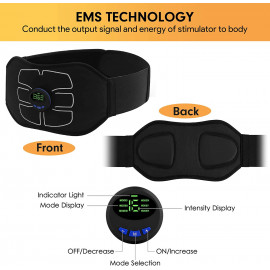 EMS Muscle Stimulator for Abdominal Toning - Convenient & Effective