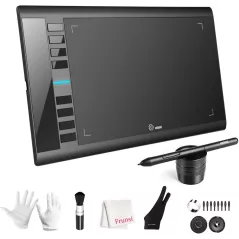 Graphics Drawing Tablet, UGEE M708 10 x 6 inch Large Drawing Tablet with 8 Hot Keys, Passive Stylus of 8192 Levels Pressure,