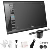 Graphics Drawing Tablet, UGEE M708 10 x 6 inch Large Drawing Tablet with 8 Hot Keys, Passive Stylus of 8192 Levels Pressure,