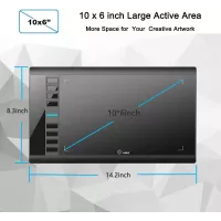 Tablette Graphique UGEE M708 V3: Libérez Votre Créativité! Grand Format, 8192 Niveaux de Pression