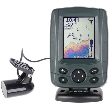 JOYWEE FF688C 3.5" Phiradar Color LCD Boat Fish Finder 200KHz/83KHz Dual Sonar Frequency 300M Detection Muti-Language Auto Zoom