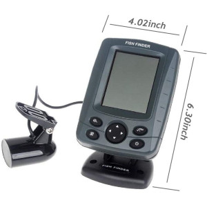 JOYWEE FF688C 3.5" Phiradar Color LCD Boat Fish Finder 200KHz/83KHz Dual Sonar Frequency 300M Detection Muti-Language Auto Zoom