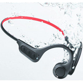 Bone Conduction Waterproof Headphones - 16GB Memory, Bluetooth 5.3