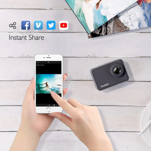 AKASO V50 Pro Native 4K30fps 20MP WiFi Action Camera with EIS Touch Screen 100 feet Waterproof Camera Web Camera Support