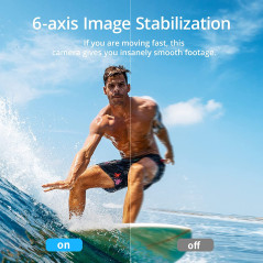 AKASO Brave 7 4K30FPS 20MP WiFi Action Camera with Touch Screen IPX8 33FT Waterproof Camera EIS 2.0 Zoom Support External Mic