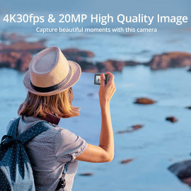AKASO Brave 7 - Caméra d'action WiFi 4K30FPS 20MP avec écrans doubles