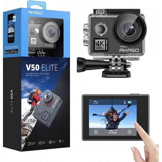 AKASO V50 Elite 4K60fps Action Camera - Waterproof & WiFi