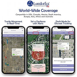 Traceur GPS LandAirSea 54 - Étanche, Magnétique, Suivi en Temps Réel