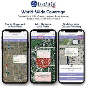 LandAirSea Traceur GPS 54, support magnétique étanche. Couverture globale. Suivi en temps réel 4G LTE pour véhicule, actif,