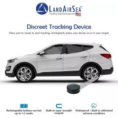 LandAirSea Traceur GPS 54, support magnétique étanche. Couverture globale. Suivi en temps réel 4G LTE pour véhicule, actif,