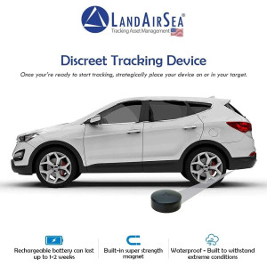 LandAirSea Traceur GPS 54, support magnétique étanche. Couverture globale. Suivi en temps réel 4G LTE pour véhicule, actif,