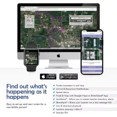 LandAirSea Traceur GPS 54, support magnétique étanche. Couverture globale. Suivi en temps réel 4G LTE pour véhicule, actif,