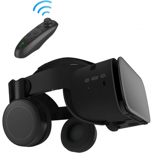 Casque de Réalité Virtuelle Avancé avec Bluetooth - Compatible avec la Plupart des Smartphones