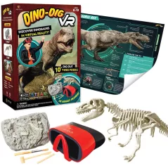 Dino Dig VR dAbacus Brands : Kit Scientifique de Réalité Virtuelle pour Jeunes Explorateurs de Dinosaures !
